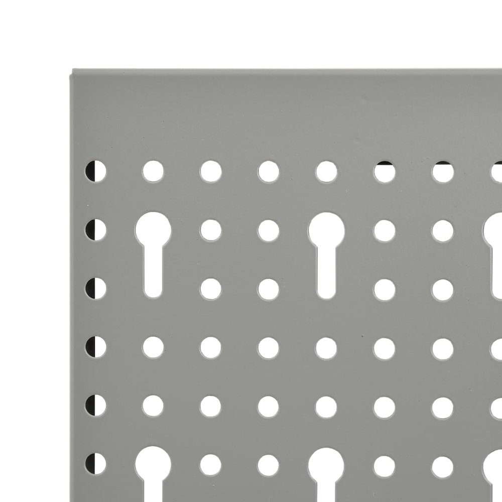 vidaXL Wall-mounted Peg Boards 3 pcs 15.7"x22.8" Steel, 145349. Picture 7