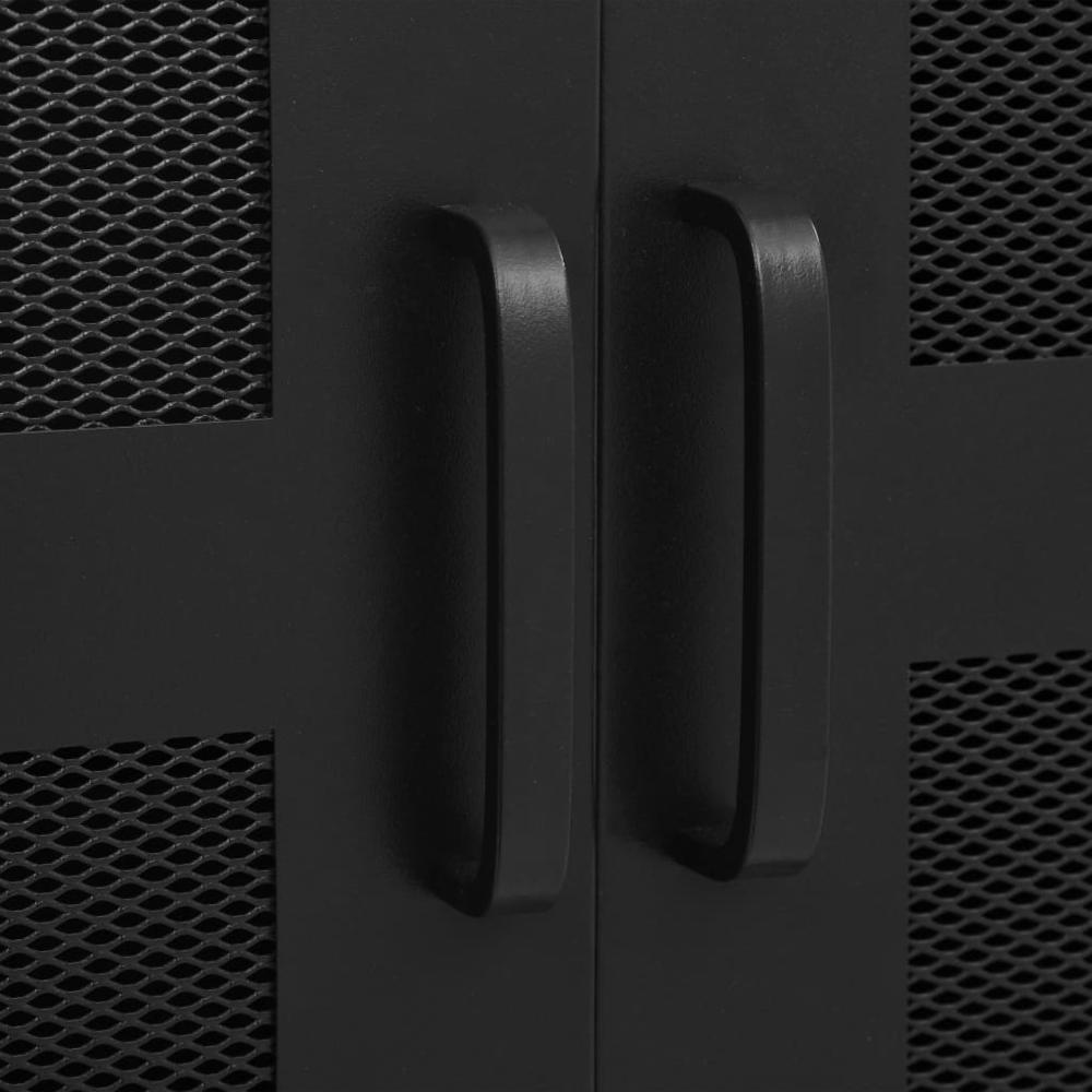 Office Cabinet Black Steel, Plastic Medium Filing Cabinet. Picture 2