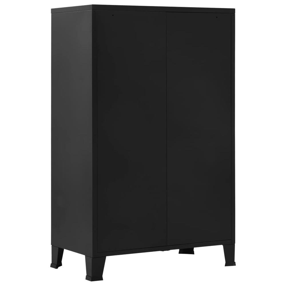 Office Cabinet Black Steel, Plastic Medium Filing Cabinet. Picture 4
