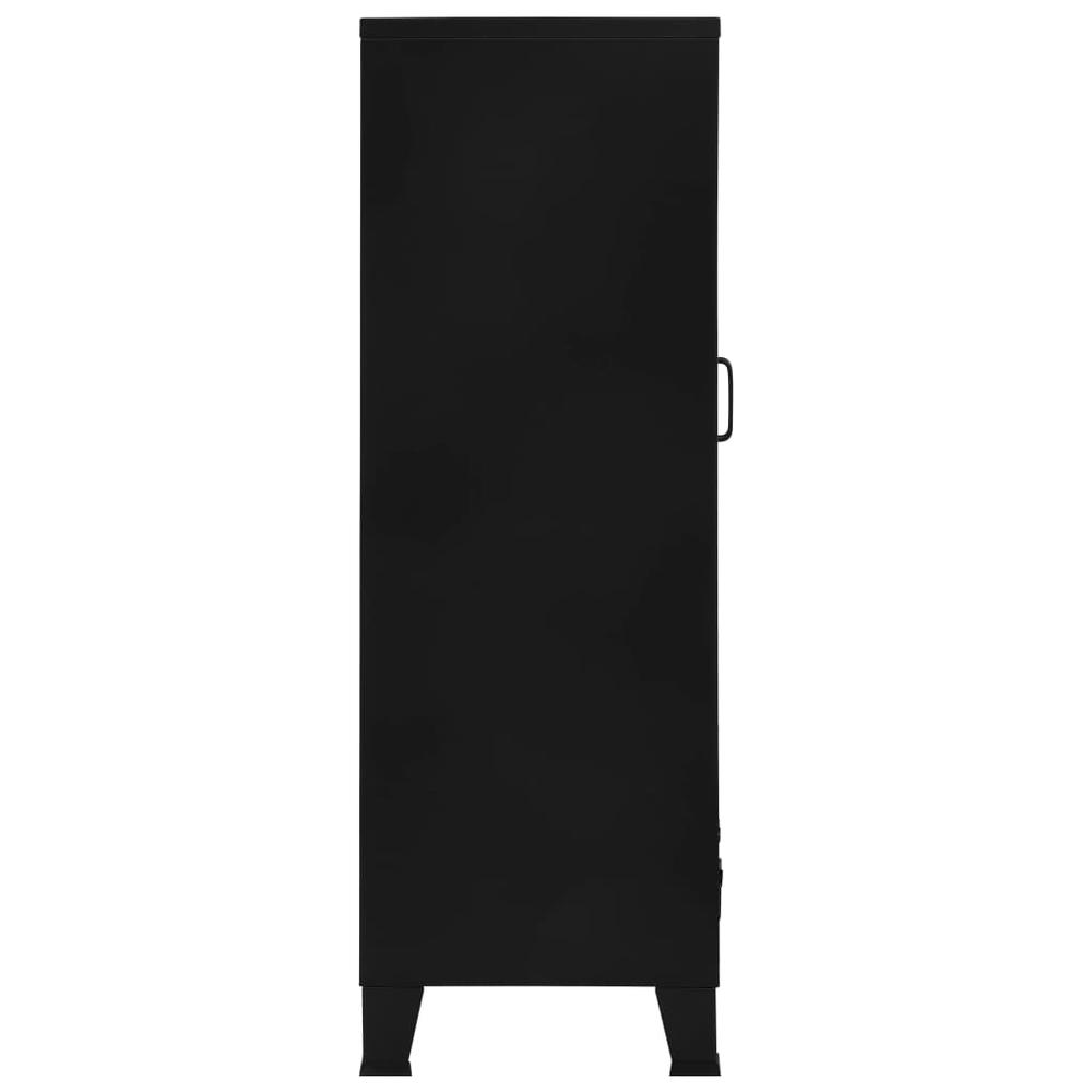 Office Cabinet Black Steel, Plastic Medium Filing Cabinet. Picture 6