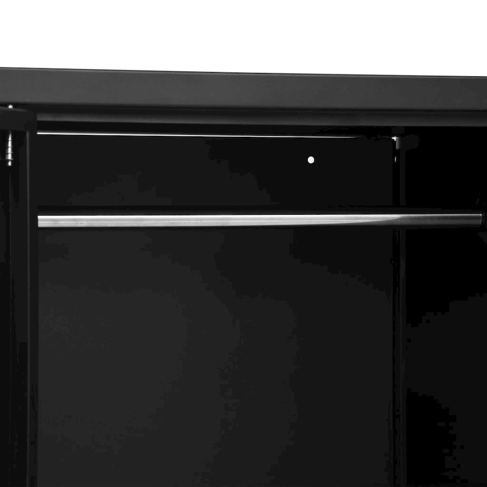 Wardrobe Black Steel, Plastic Compact Wardrobe Rectangular. Picture 9