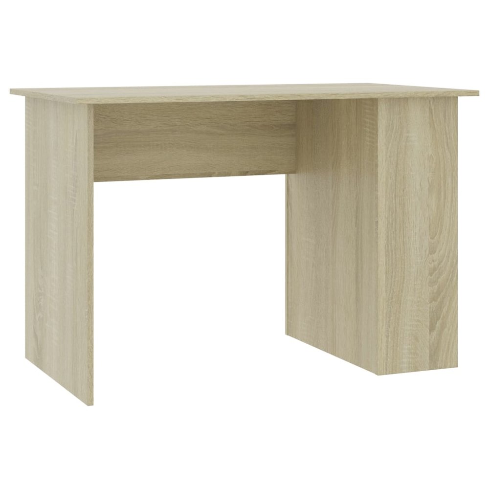 Desk Sonoma oak Engineered wood Medium Computer Desk. Picture 2