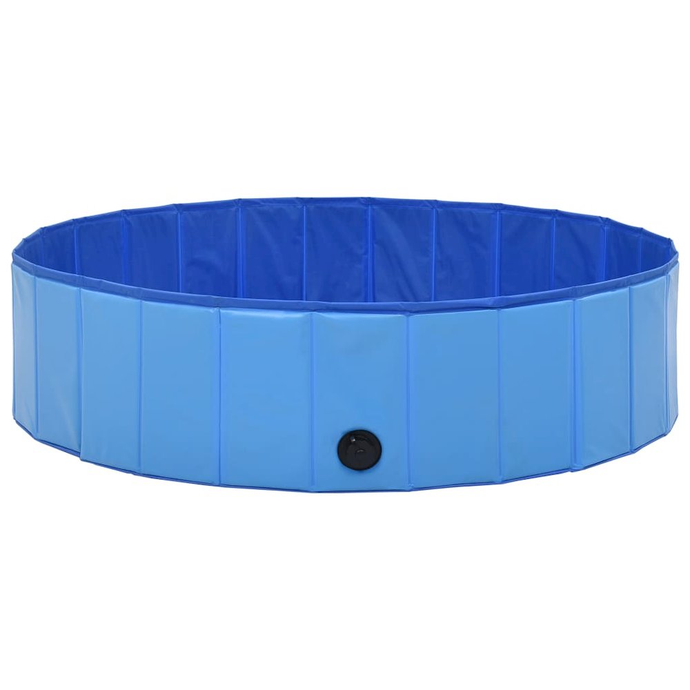 Dog Swimming Pool Blue PVC 47.2 x 11.8 in Foldable. Picture 4