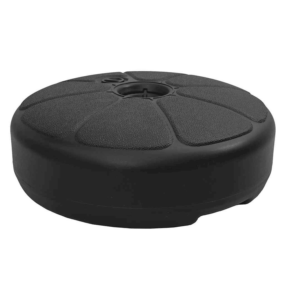Umbrella Base Black HDPE Plastic Standard Umbrella Base Round. Picture 1