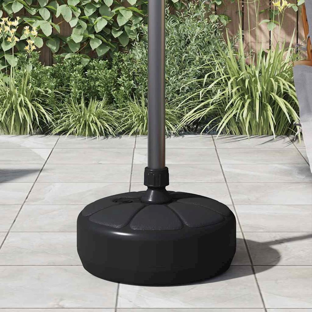 Umbrella Base Black HDPE Plastic Standard Umbrella Base Round. Picture 3