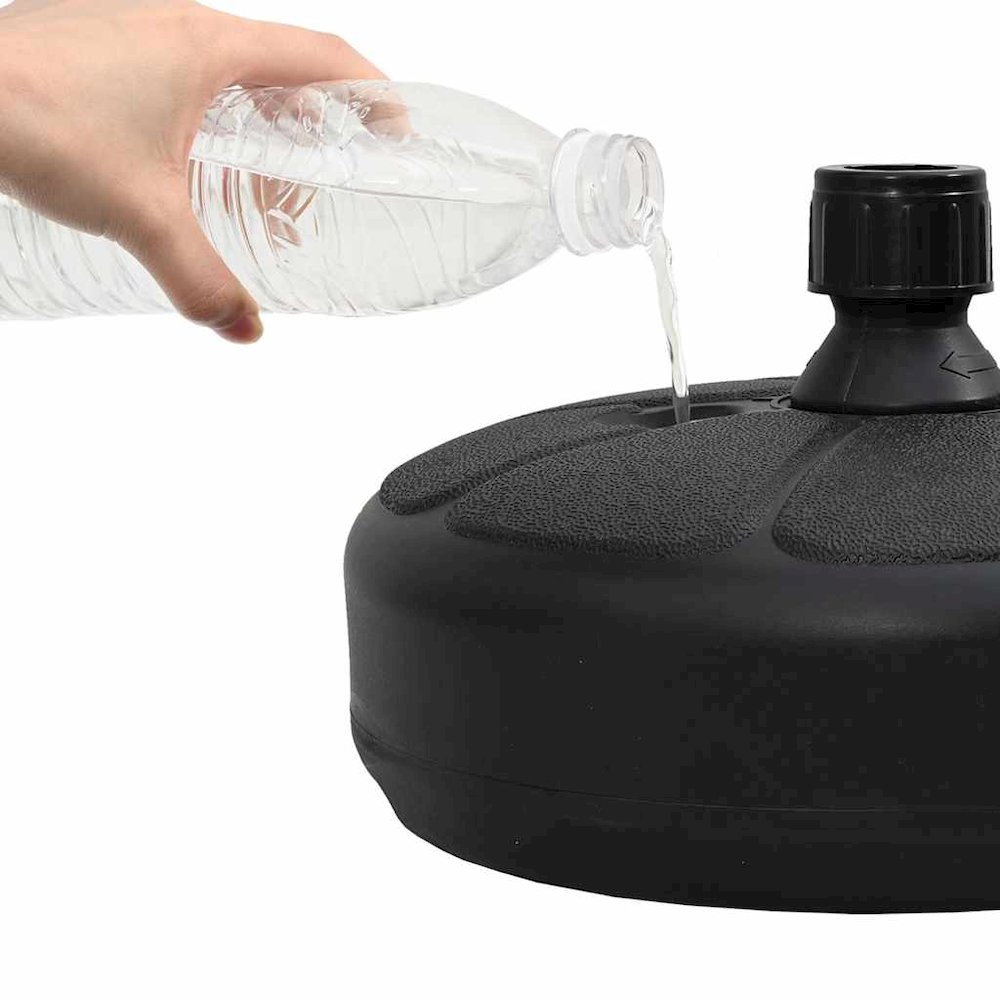 Umbrella Base Black HDPE Plastic Standard Umbrella Base Round. Picture 10