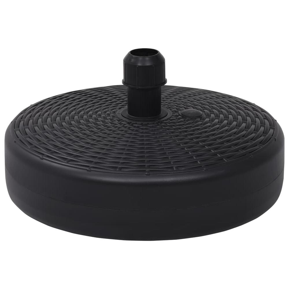 Umbrella Base Black HDPE Plastic Medium Durable Umbrella Base. Picture 1