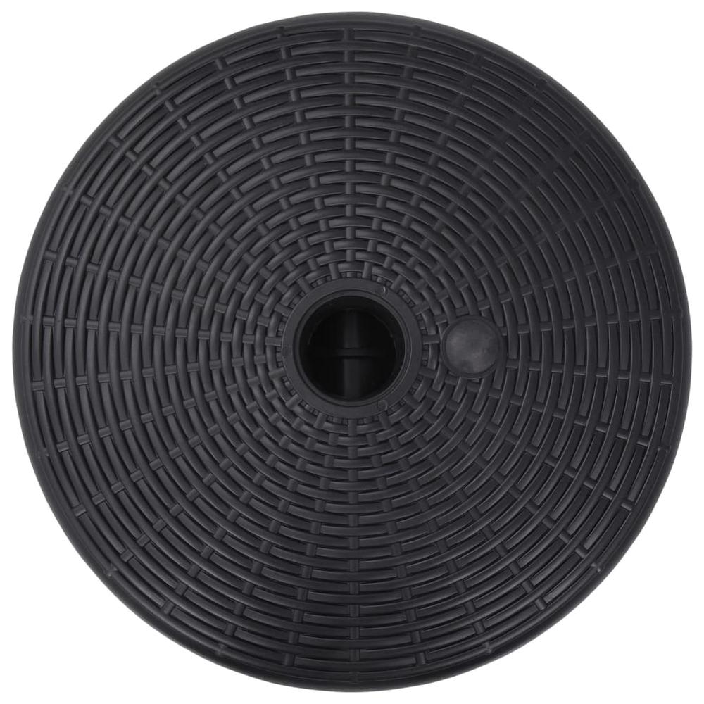 Umbrella Base Black HDPE Plastic Medium Durable Umbrella Base. Picture 3