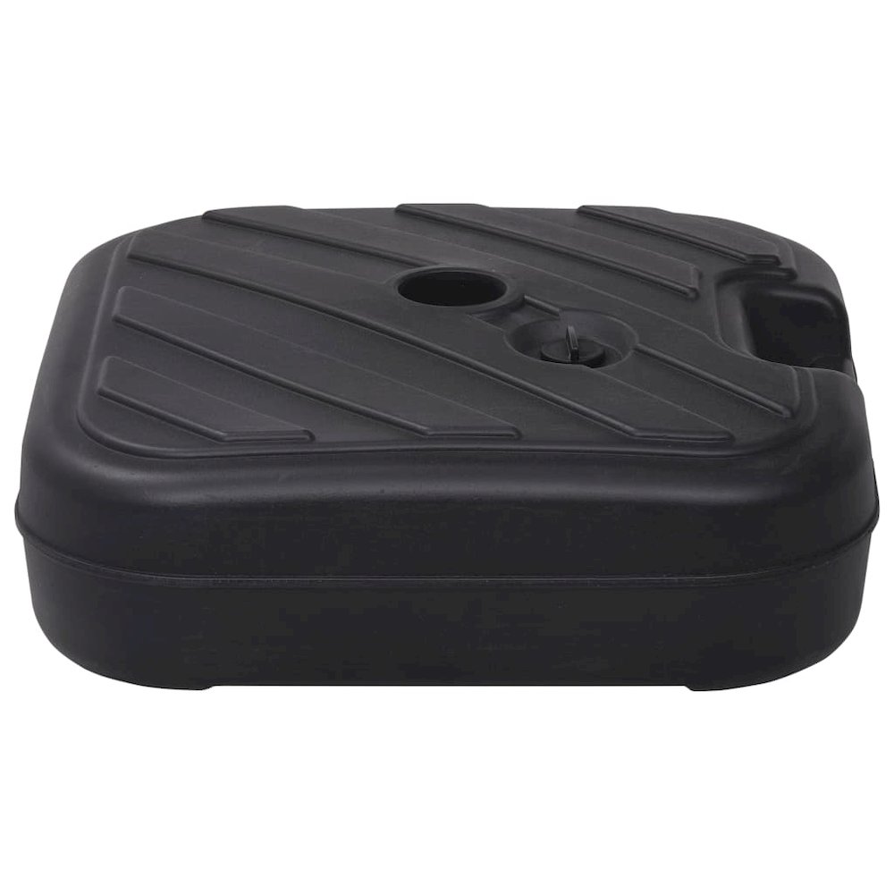 Umbrella Base Black HDPE Medium Umbrella Base Rectangular. Picture 2