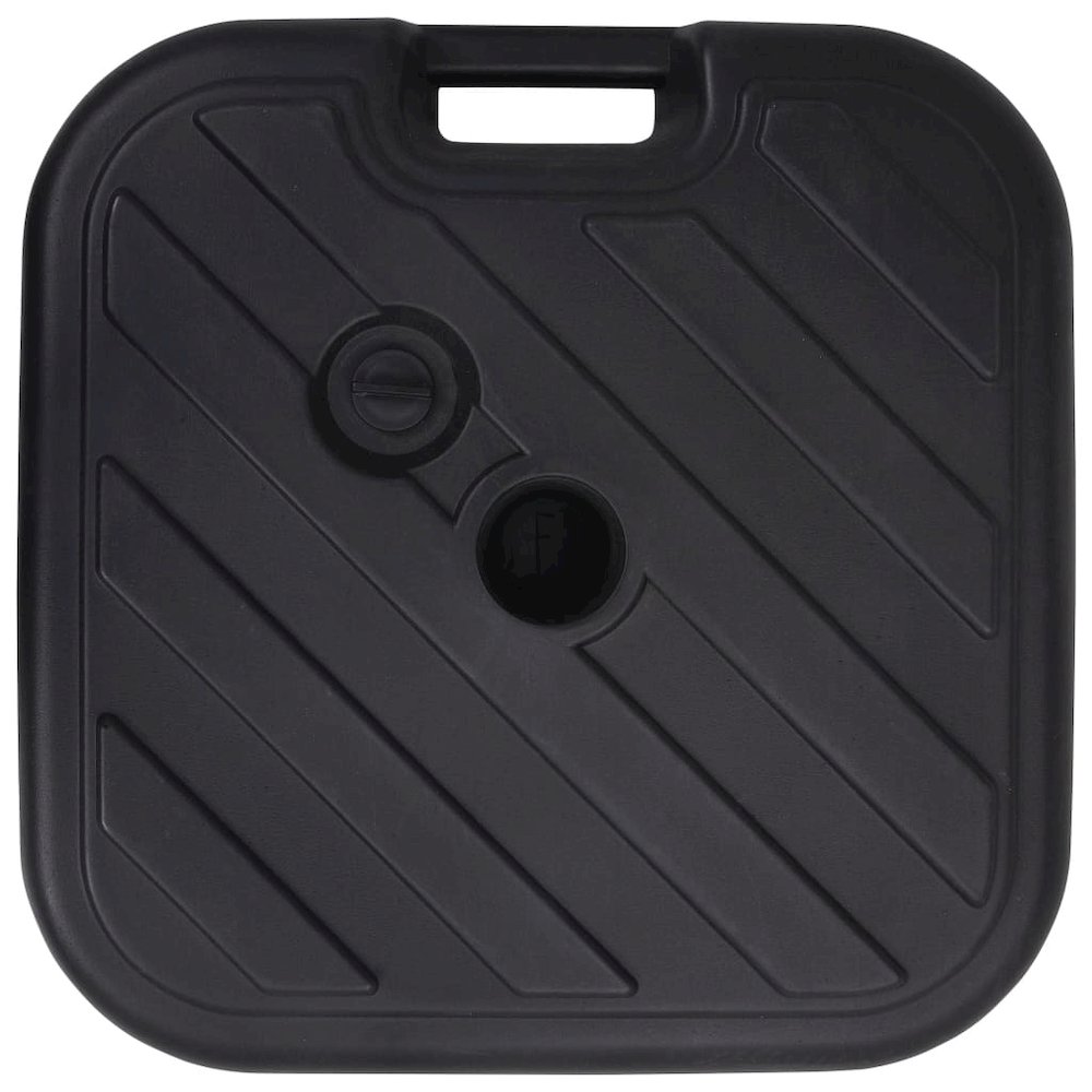 Umbrella Base Black HDPE Medium Umbrella Base Rectangular. Picture 3