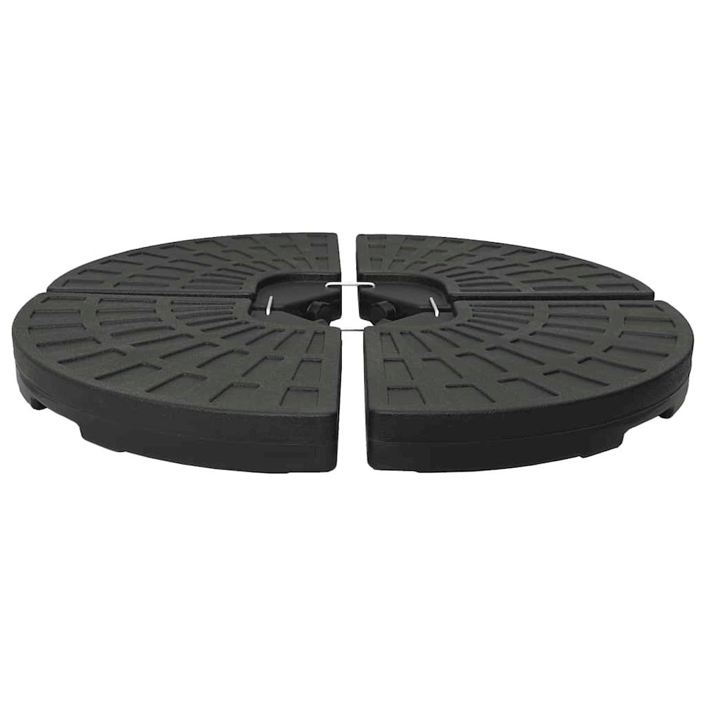 Umbrella Base Black HDPE Plastic Large Heavy Weight Endurance. Picture 1