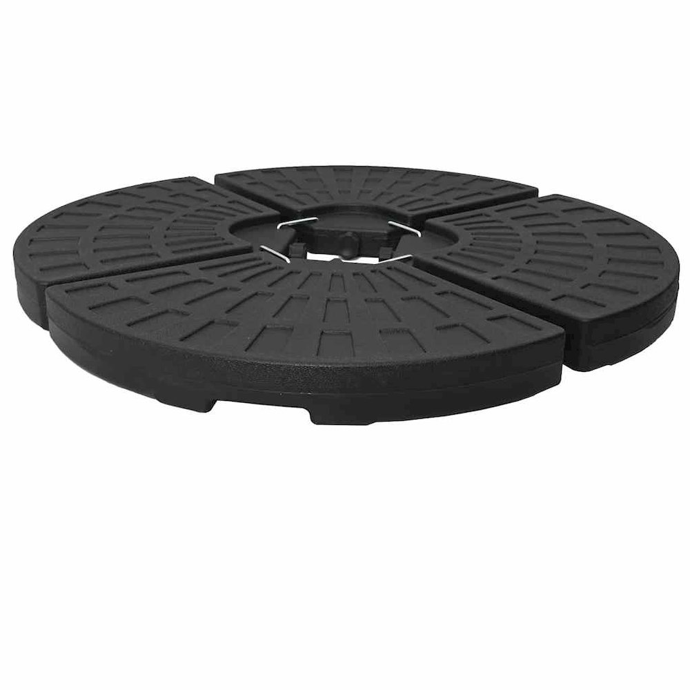 Umbrella Base Black HDPE Plastic Large Heavy Weight Endurance. Picture 7
