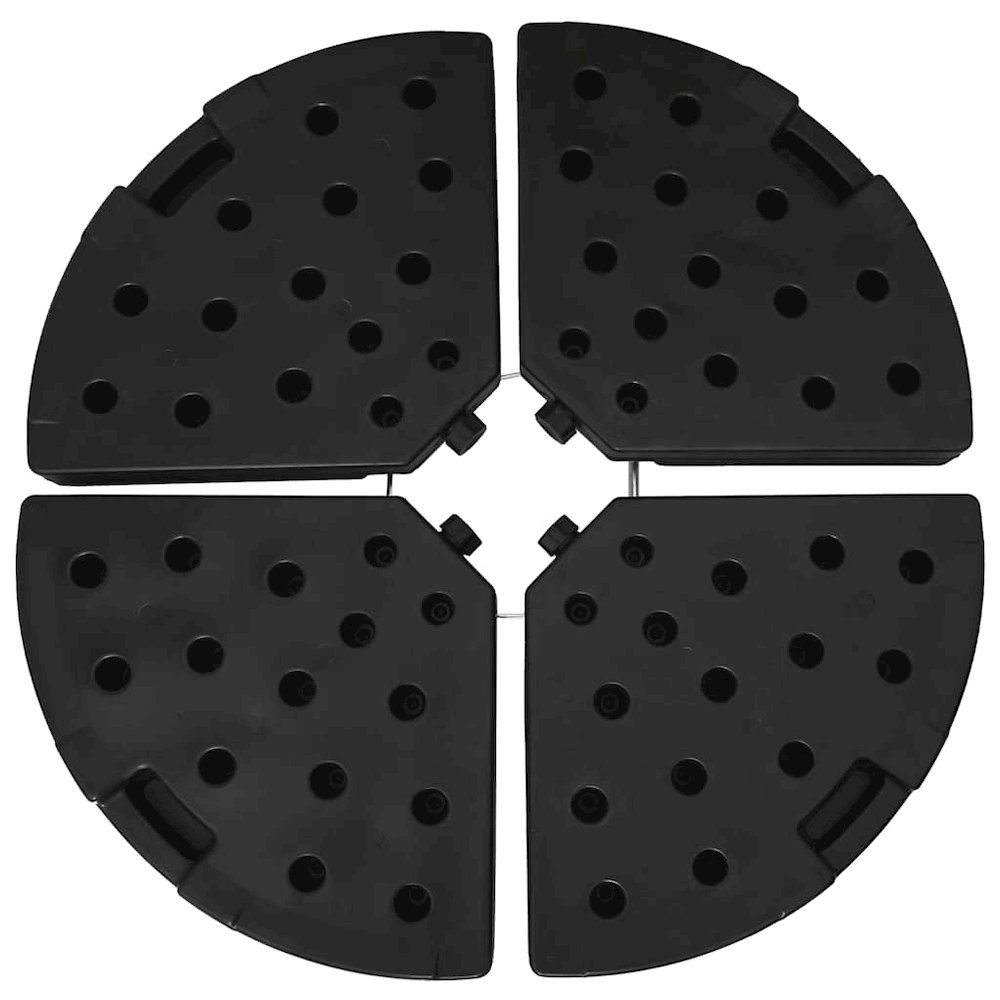 Umbrella Base Black HDPE Plastic Large Heavy Weight Endurance. Picture 9