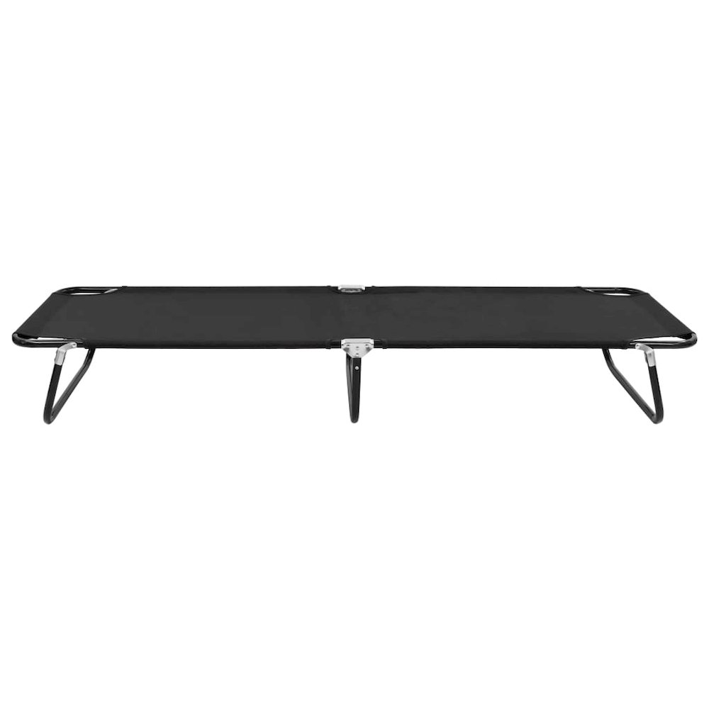Sun Lounger Black Powder-coated steel, 600D polyester with PE coating. Picture 2