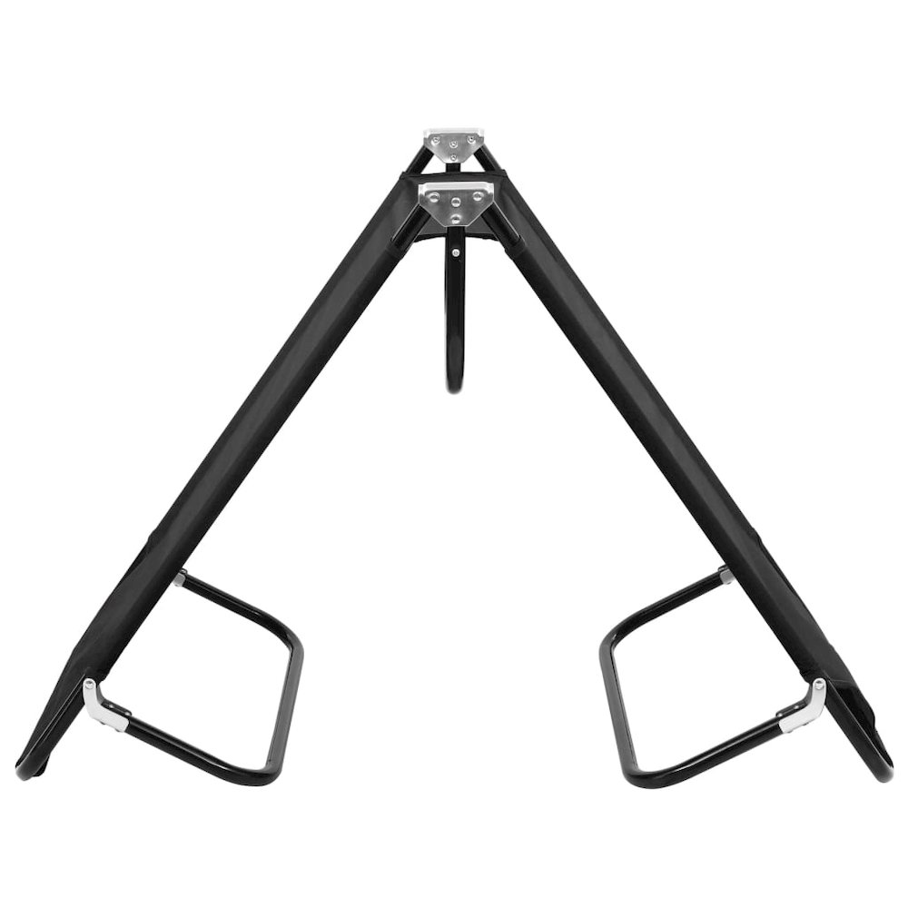 Sun Lounger Black Powder-coated steel, 600D polyester with PE coating. Picture 4
