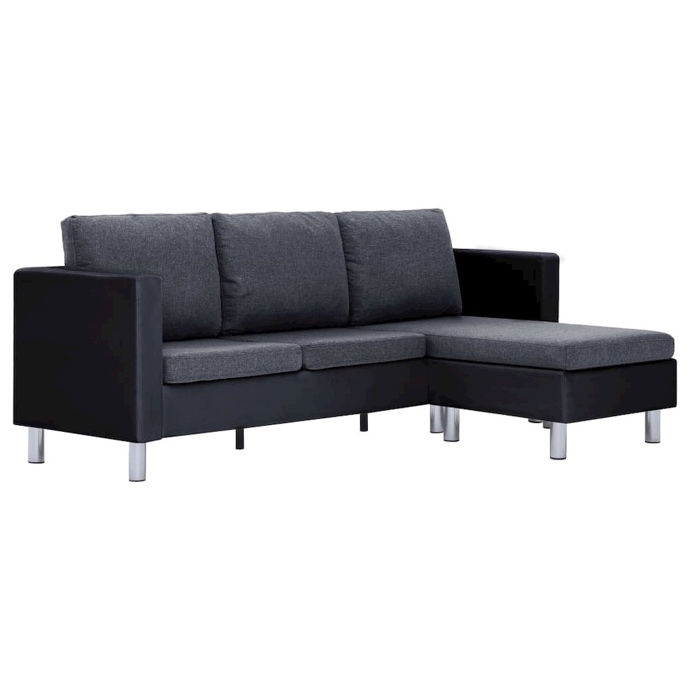 Sofa Black (sofa), Dark Gray (cushions). Picture 2
