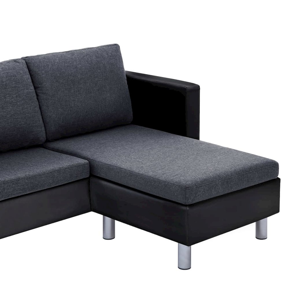 Sofa Black (sofa), Dark Gray (cushions). Picture 6
