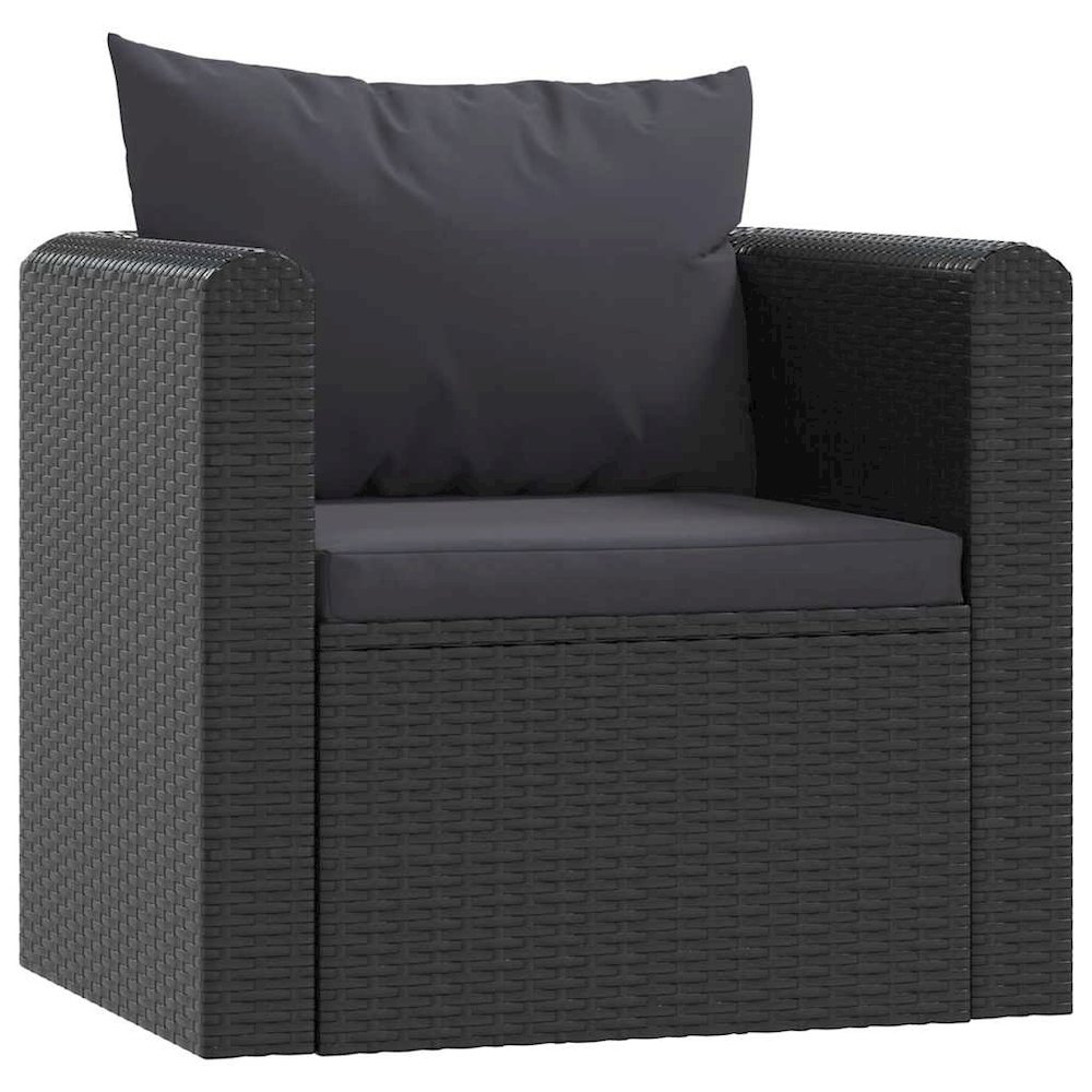 Garden Sofa Black. Picture 5