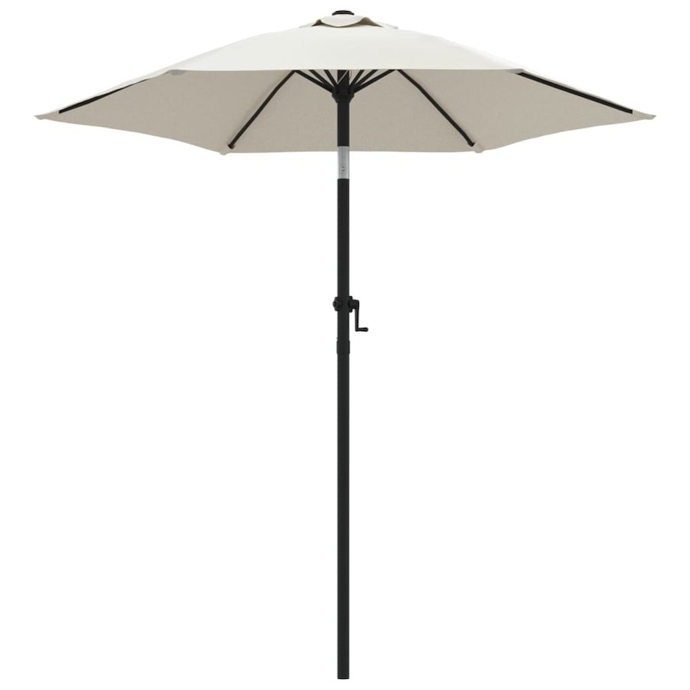 Garden Umbrella Sand white and dark gray. Picture 2