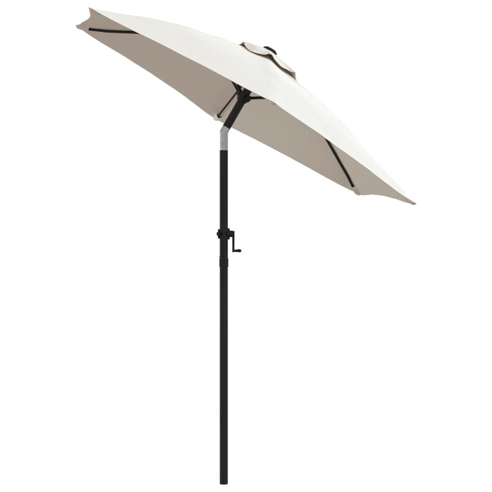 Garden Umbrella Sand white and dark gray. Picture 3