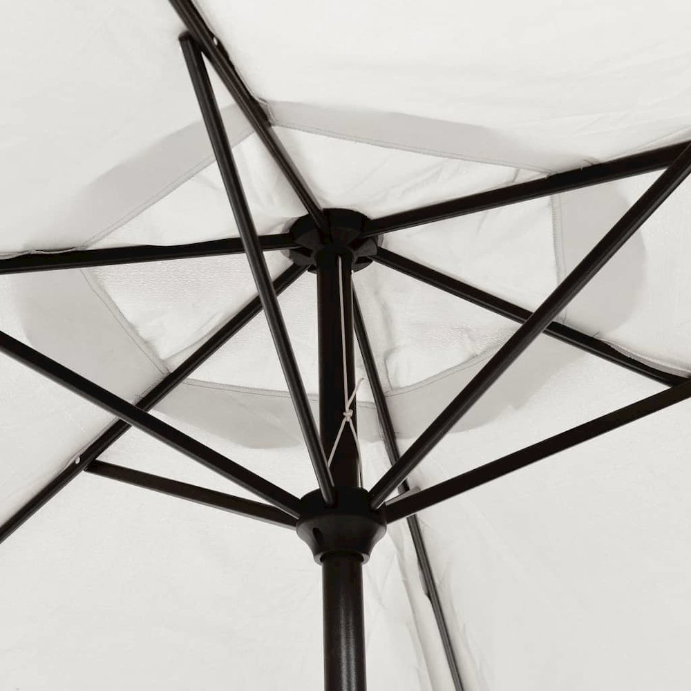 Garden Umbrella Sand white and dark gray. Picture 5