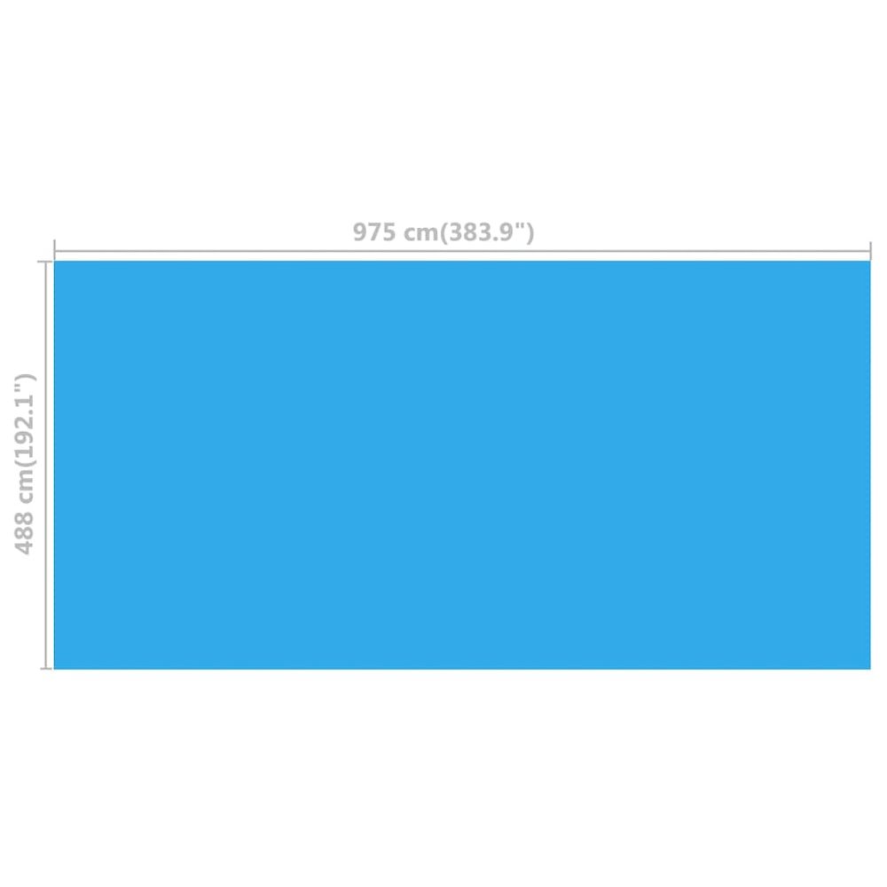 Pool Cover Blue Polyethylene Large Foldable. Picture 4