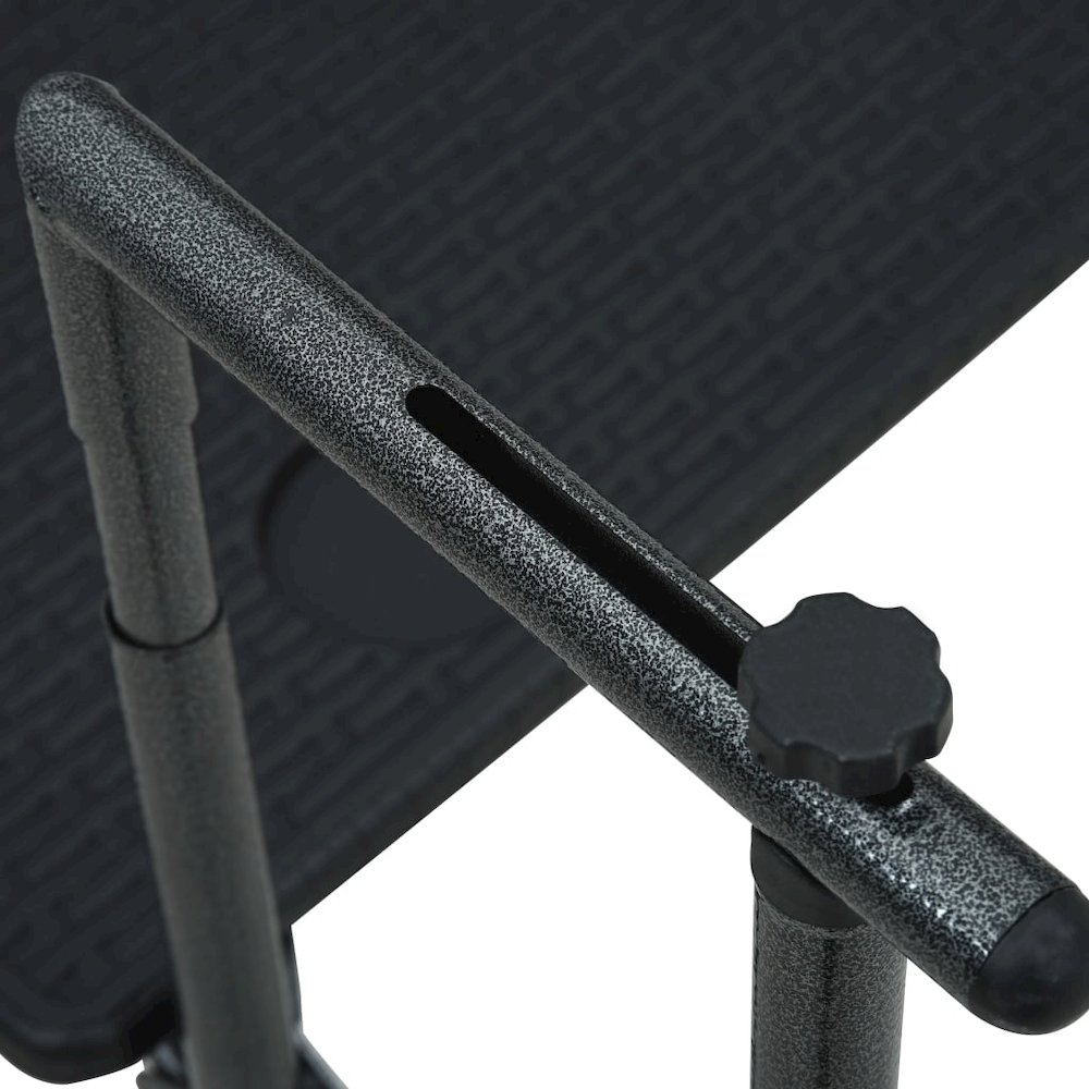 Balcony Table Black Plastic 23.6x25.2x32.9 in Foldable. Picture 7