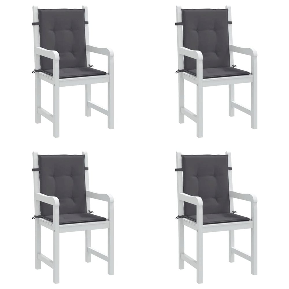 Lowback Chair Cushion Set of 4 Anthracite. Picture 4