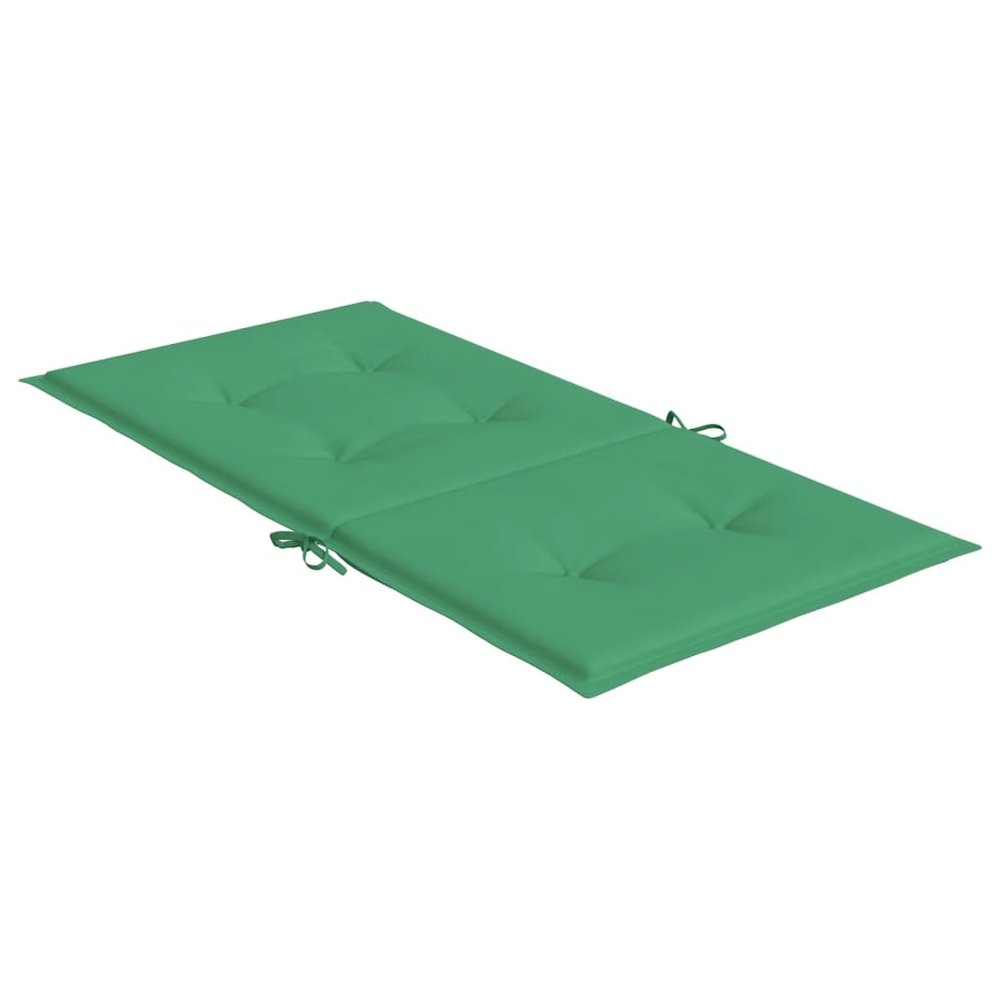 Lowback Chair Cushion Set of 2 Green Oxford fabric (100% polyester). Picture 6