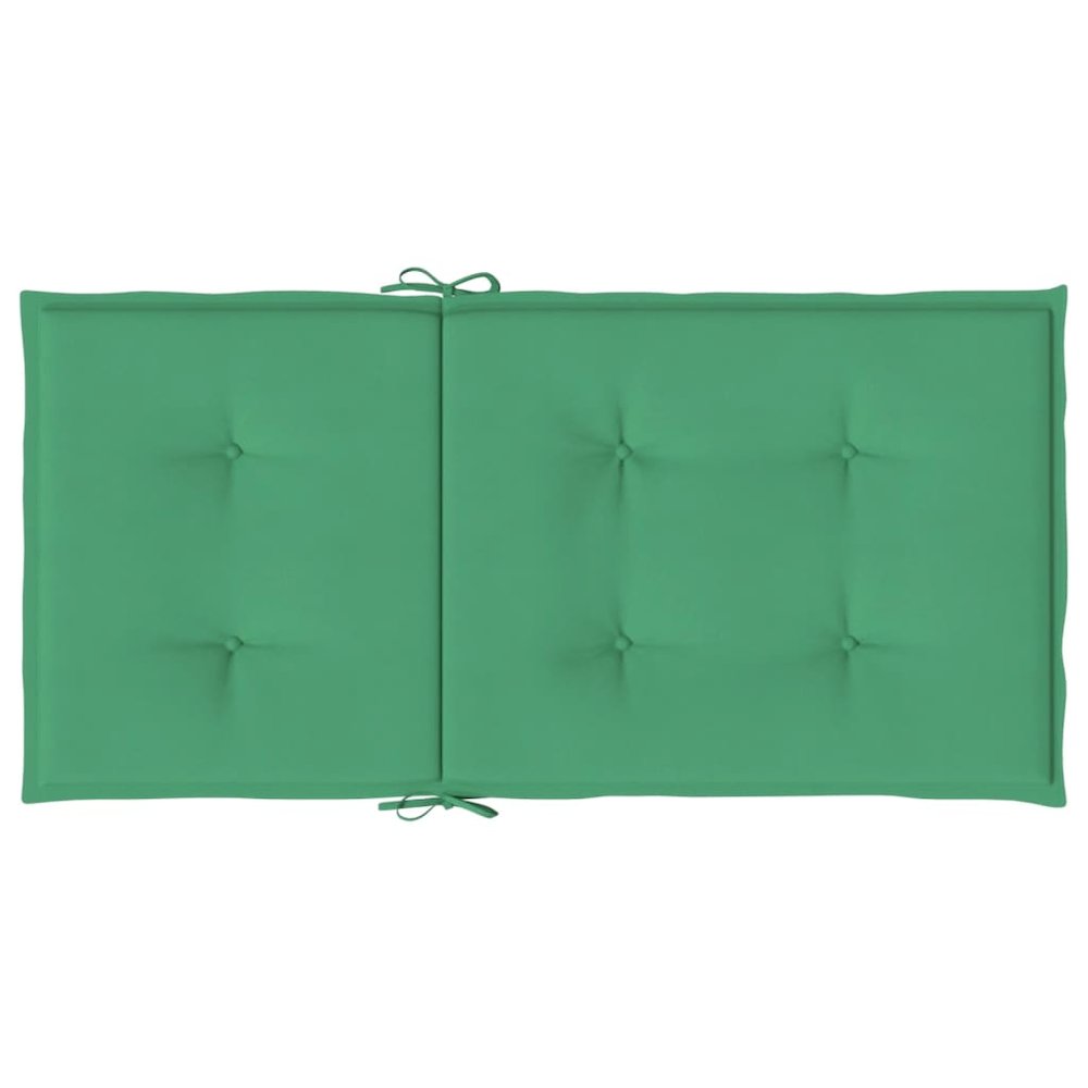 Lowback Chair Cushion Set of 2 Green Oxford fabric (100% polyester). Picture 7