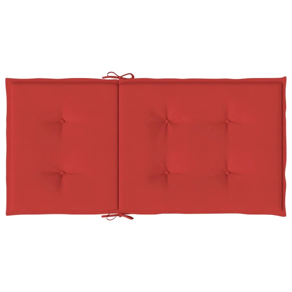 Lowback Chair Cushion Set of 4 Red Oxford fabric (100% polyester). Picture 6