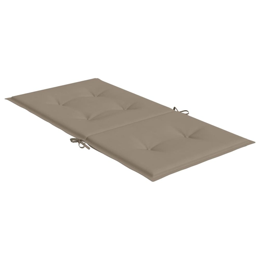 Lowback Chair Cushion Set of 2 Taupe Oxford fabric (100% polyester). Picture 6