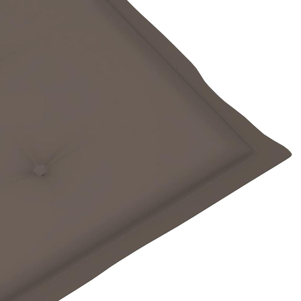 Lowback Chair Cushion Set of 4 Taupe Oxford fabric (100% polyester). Picture 6