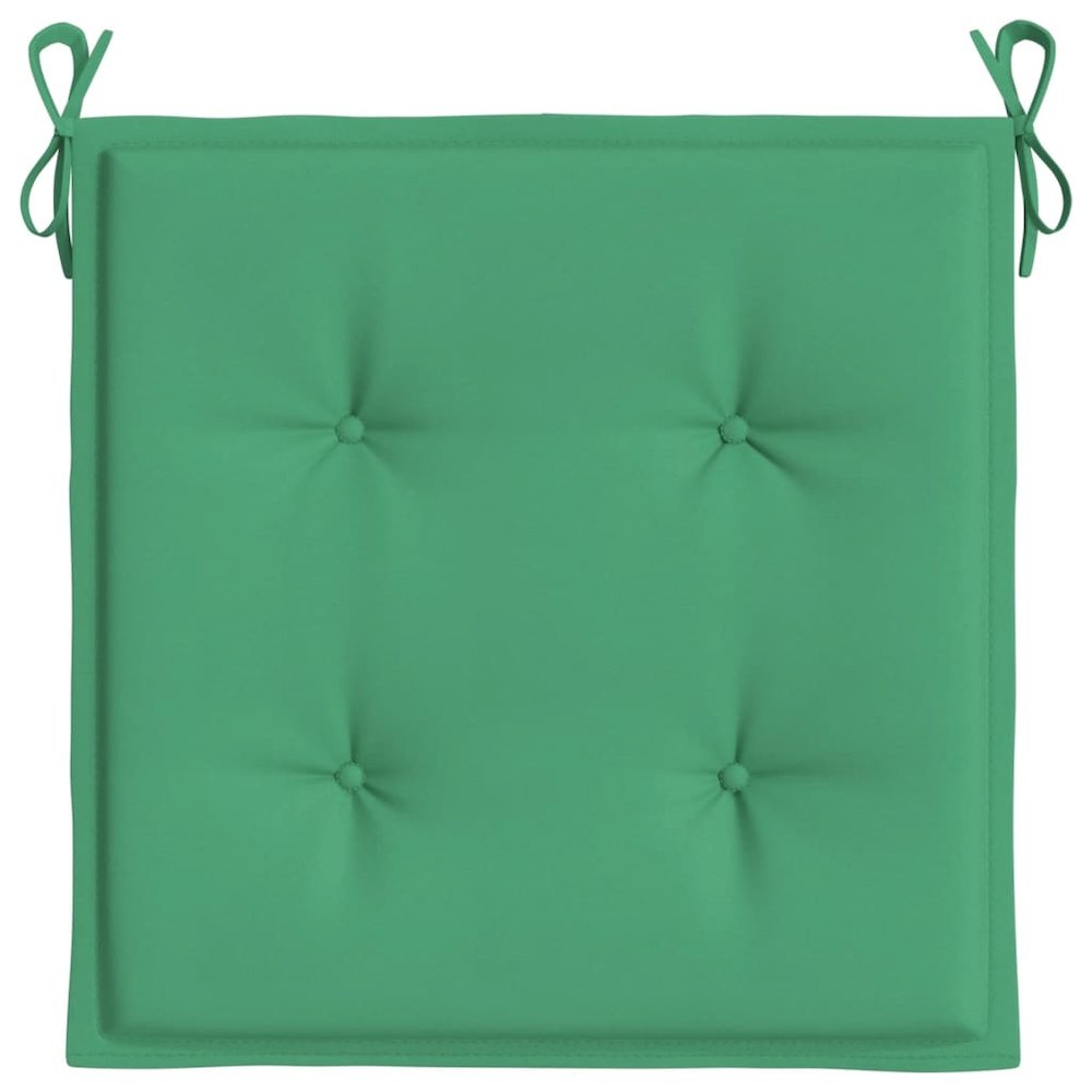 Chair Cushion Set of 2 Green Oxford fabric (100% polyester). Picture 6