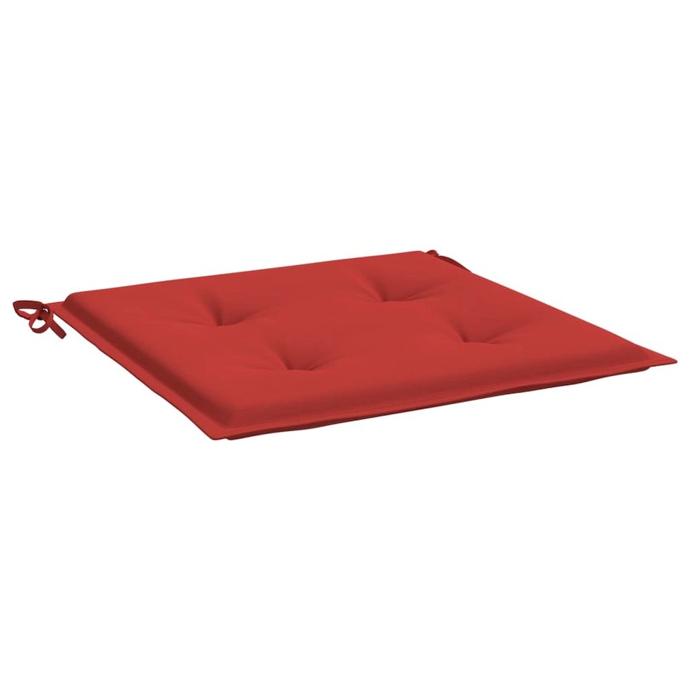 Chair Cushion Set of 2 Red Oxford fabric, Foam fiber Medium. Picture 5