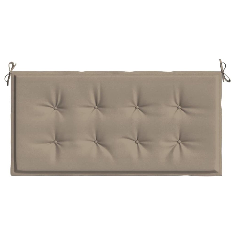 Garden Bench Cushion Taupe Oxford fabric (100% polyester). Picture 4