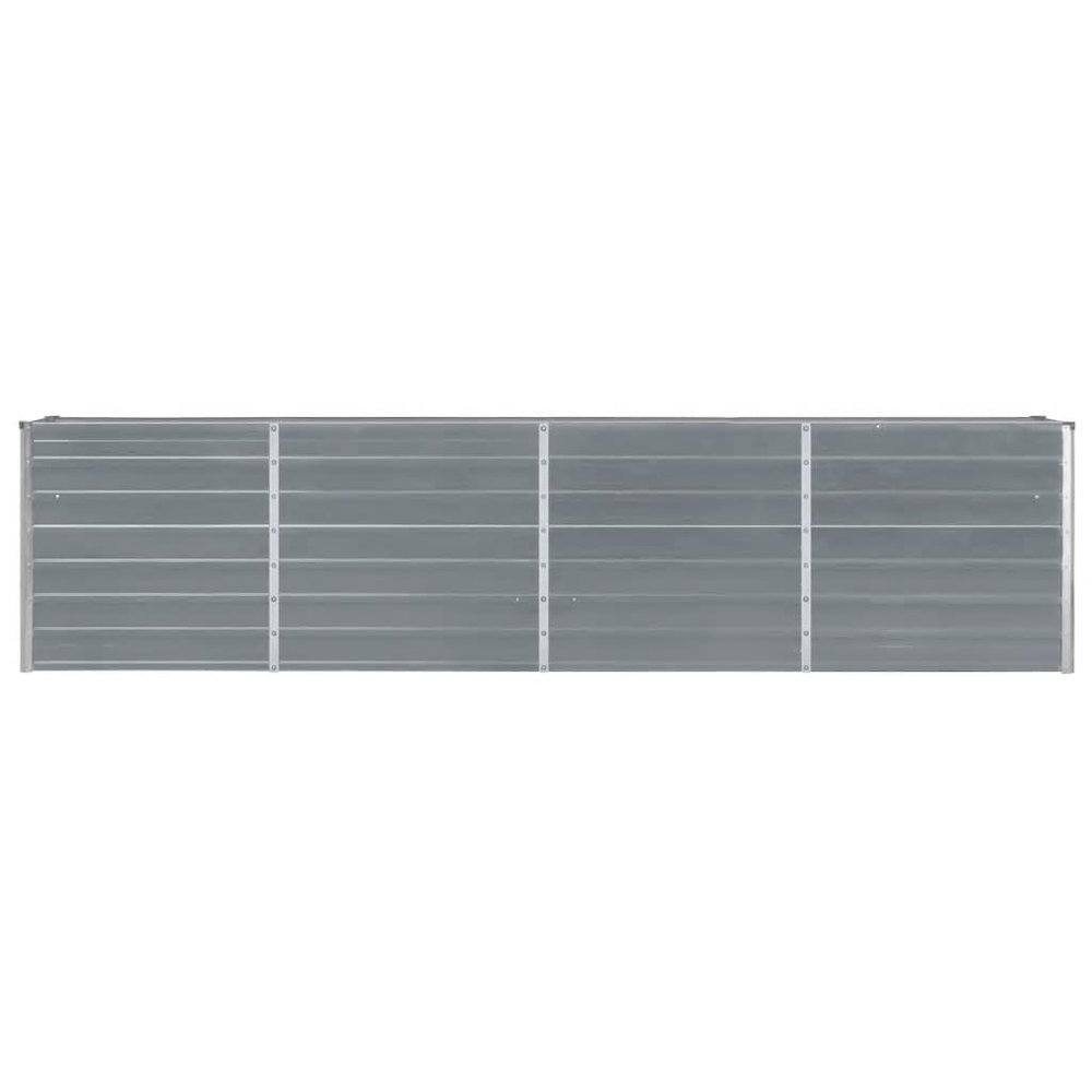 Raised Garden Bed Grey Galvanized Steel Large Durable. Picture 3