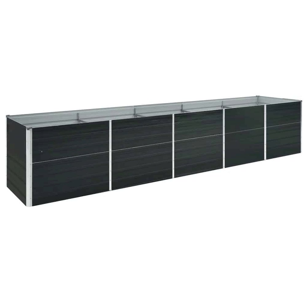 Raised Bed Anthracite Galvanized steel 157.5 x 31.5 x 30.3 in. Picture 1