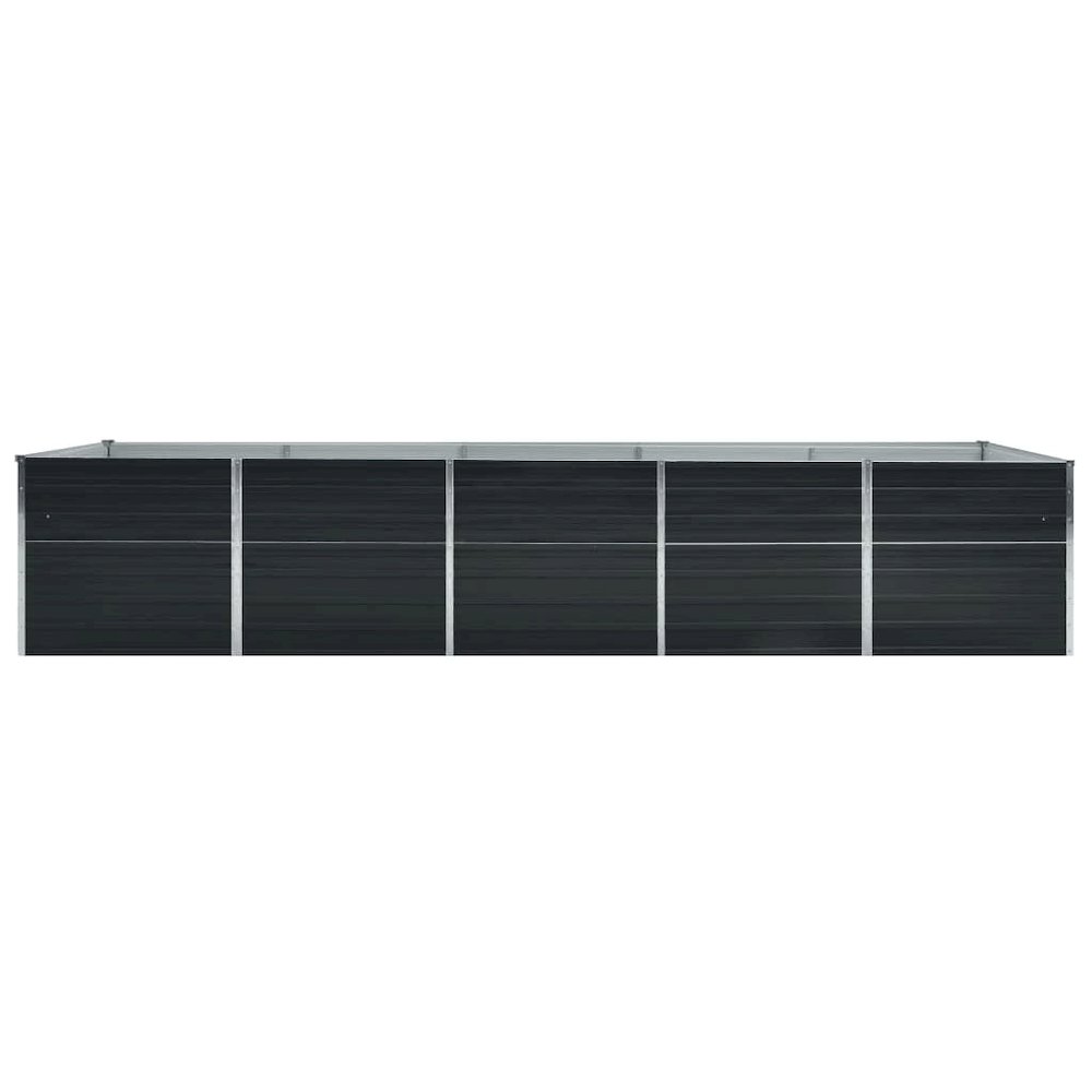 Raised Bed Anthracite Galvanized steel 157.5 x 31.5 x 30.3 in. Picture 5