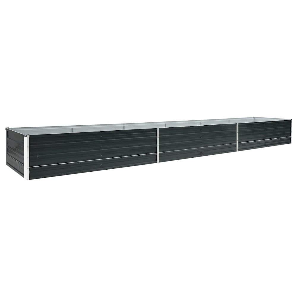 Raised Bed Anthracite Galvanized Steel 189.0 x 31.5 x 17.7 in. Picture 1