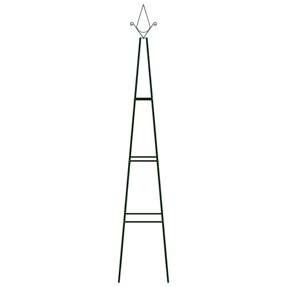 Climbing Plant Rack Set of 2 Dark green Powder-coated iron. Picture 2