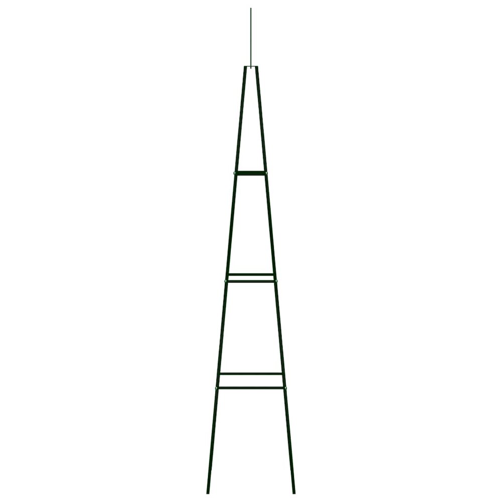 Climbing Plant Rack Set of 2 Dark green Powder-coated iron. Picture 3