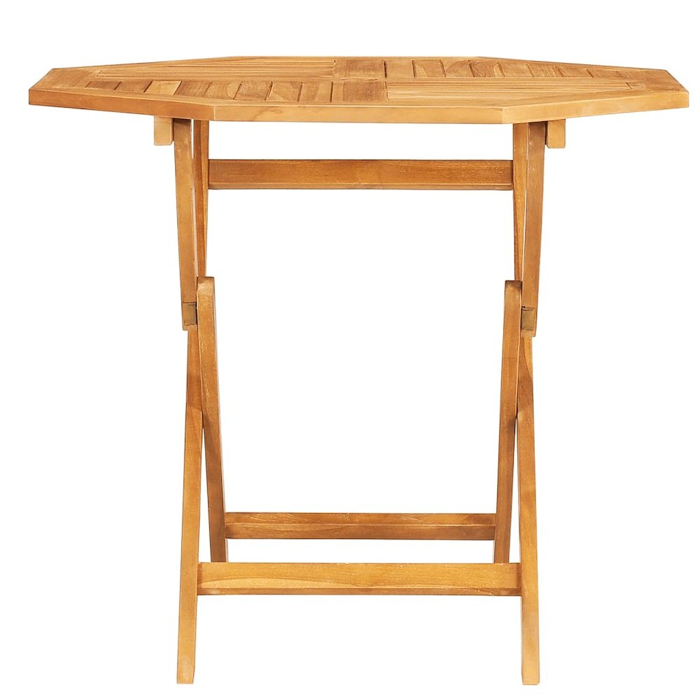 Garden Table Warm Teak Solid Teak Wood 33.5 x 33.5 x 29.9 in. Picture 3