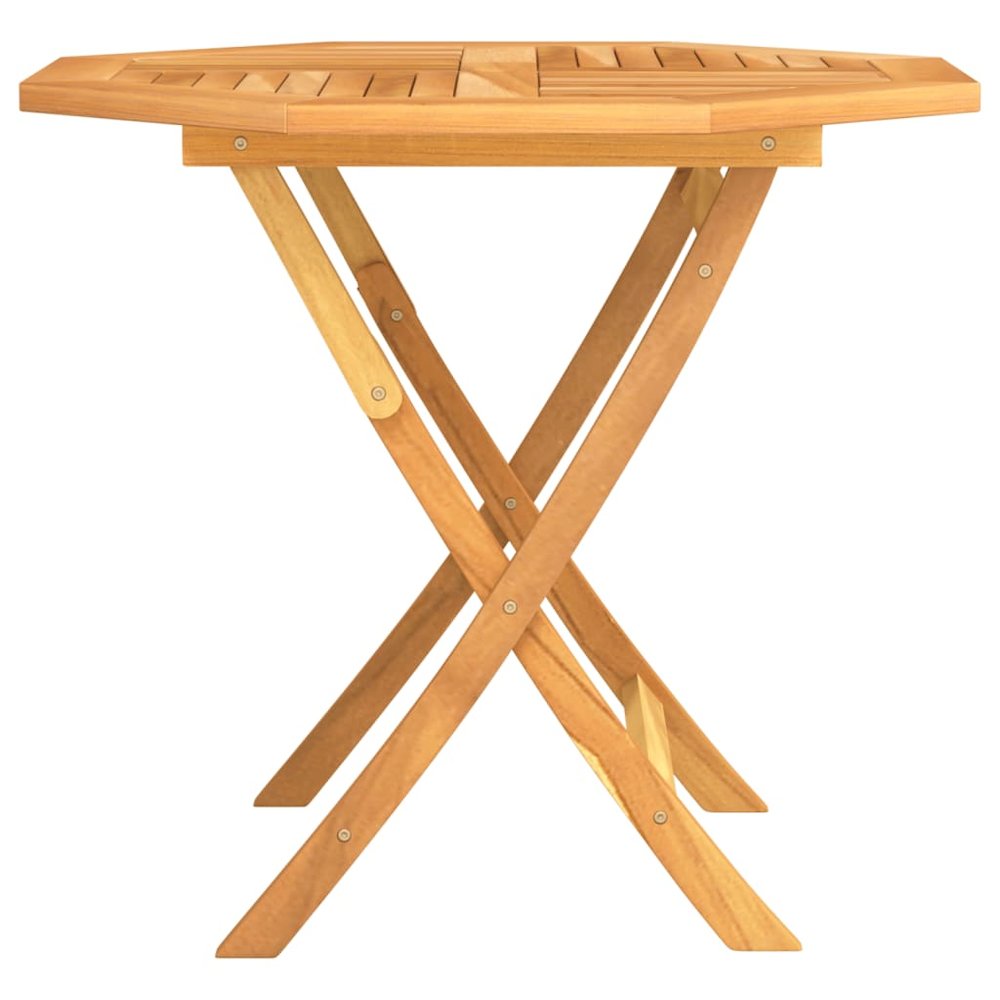 Garden Table Warm Teak Solid Teak Wood 33.5 x 33.5 x 29.9 in. Picture 4