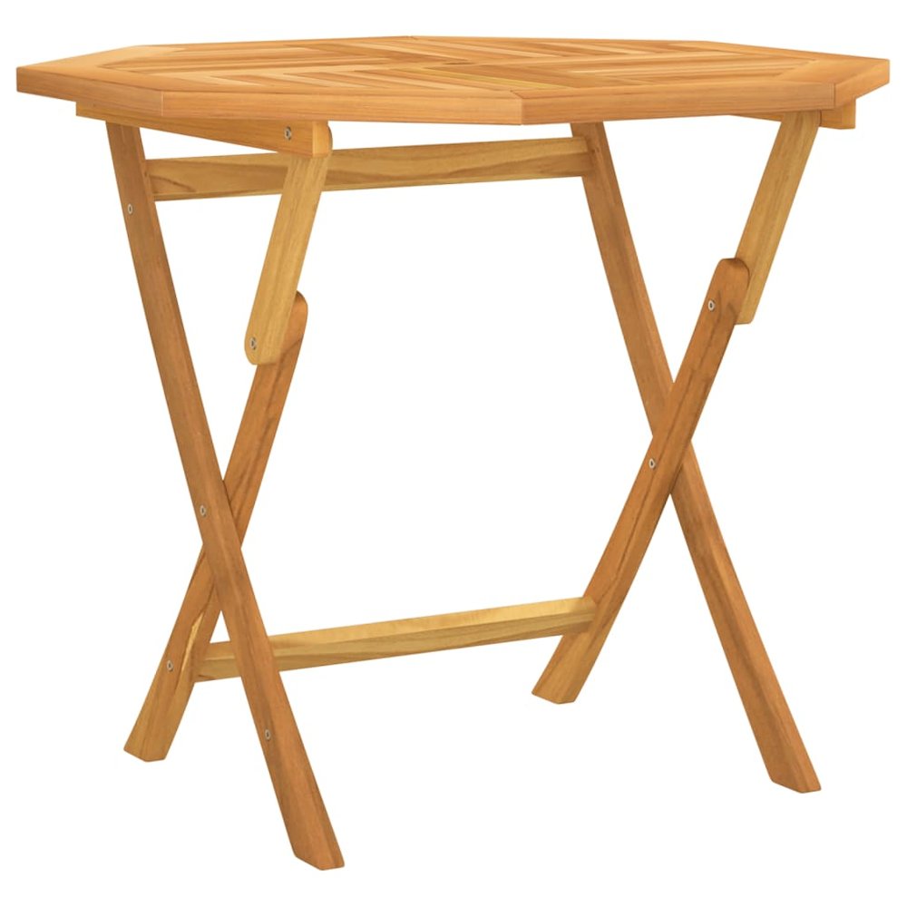 Garden Table Warm Teak Solid Teak Wood 33.5 x 33.5 x 29.9 in. Picture 5