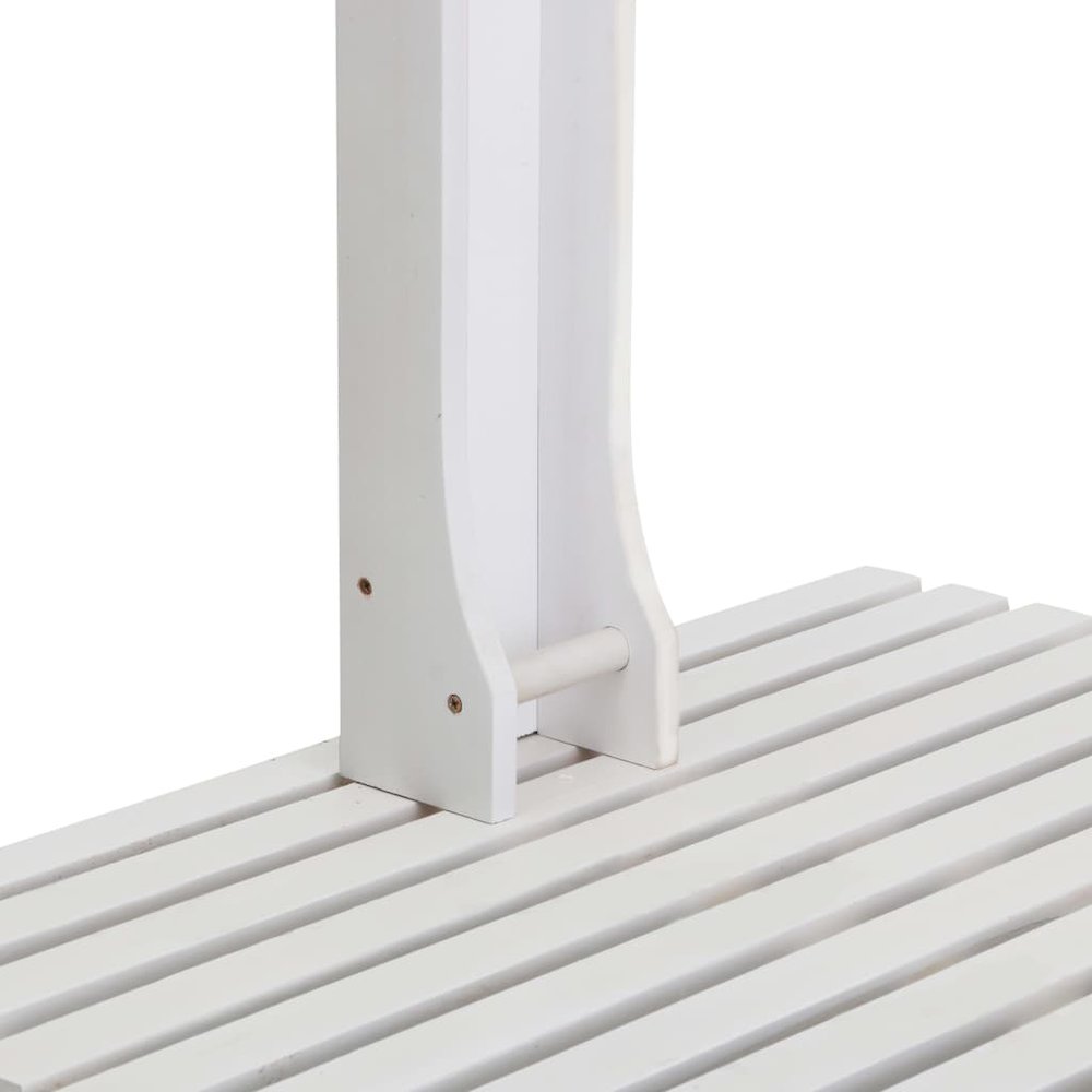Garden Shower White Solid fir wood with oil finish, stainless steel. Picture 4