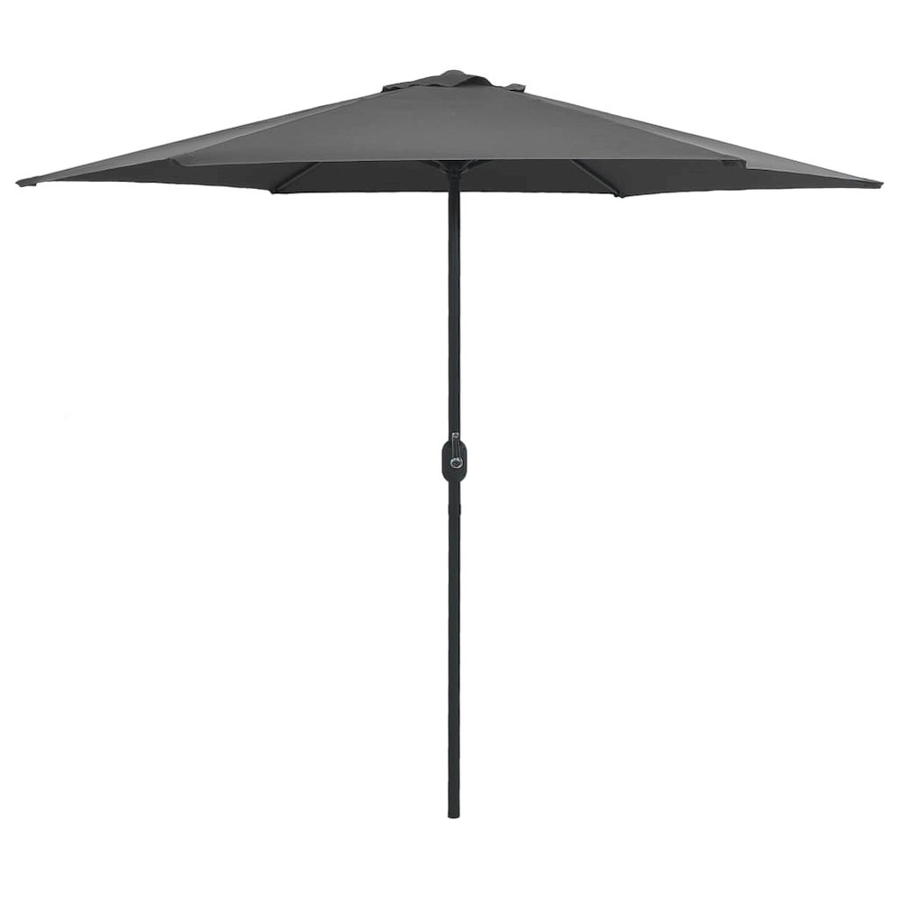 Garden Parasol Anthracite Aluminum 8.9 ft diameter. Picture 1