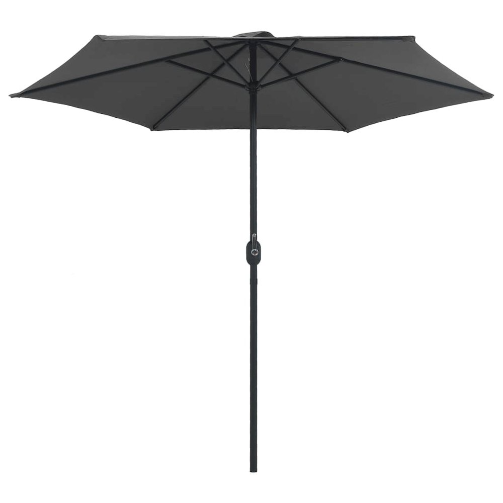 Garden Parasol Anthracite Aluminum 8.9 ft diameter. Picture 3