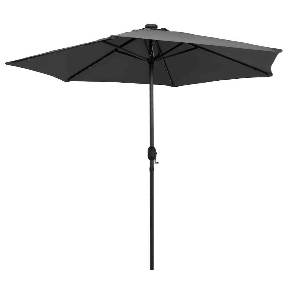 Garden Parasol Anthracite Polyester fabric, aluminum pole. Picture 3