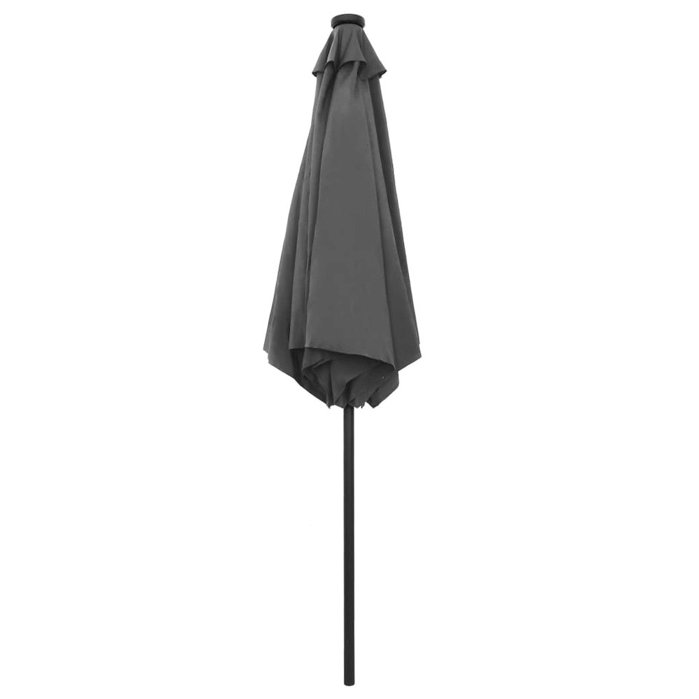 Garden Parasol Anthracite Polyester fabric, aluminum pole. Picture 4